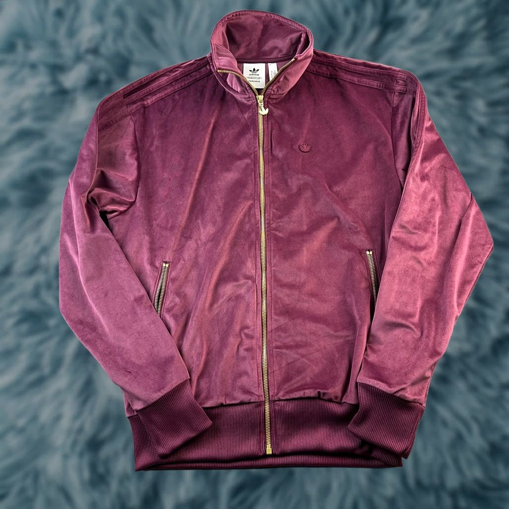 Adidas Adidas Sweatsuit Mens Small Velour 2PC Jacket Pants Set Firebird Originals Track Jacket Pockets Logo Red Regular Cotton Polyester Zippered N/A Size 36R - 1 Thumbnail