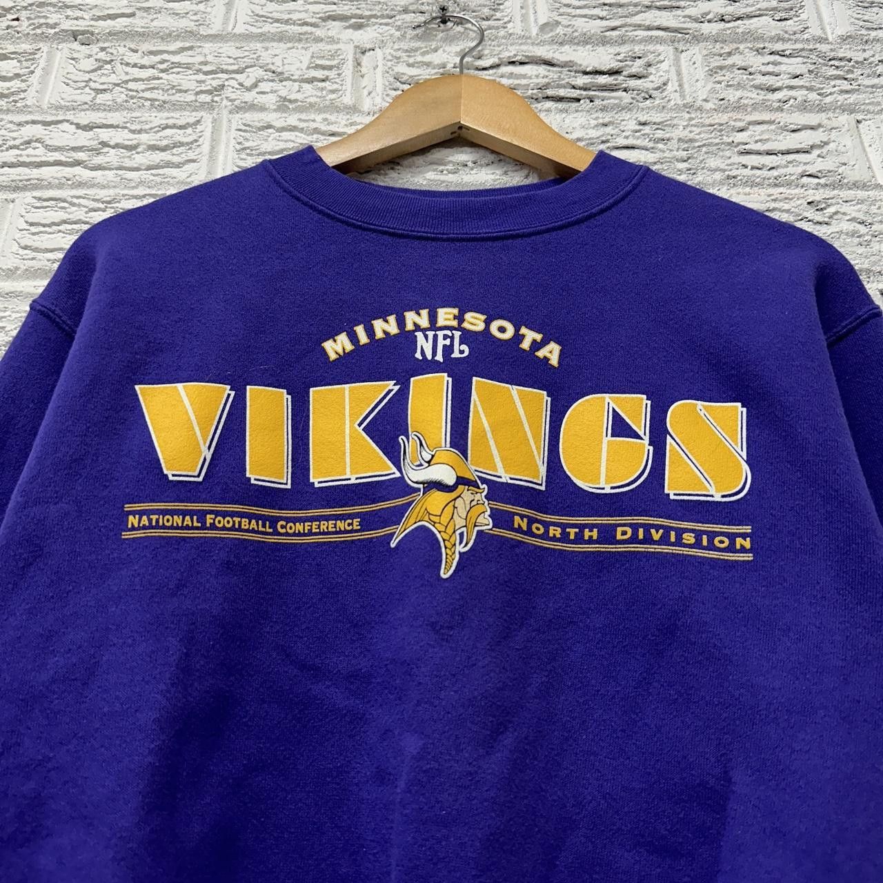 NFL × Vintage Vintage Lee Sport Minnesota Vikings Women’s Sweatshirt Large Size L / US 10 / IT 46 - 2 Thumbnail
