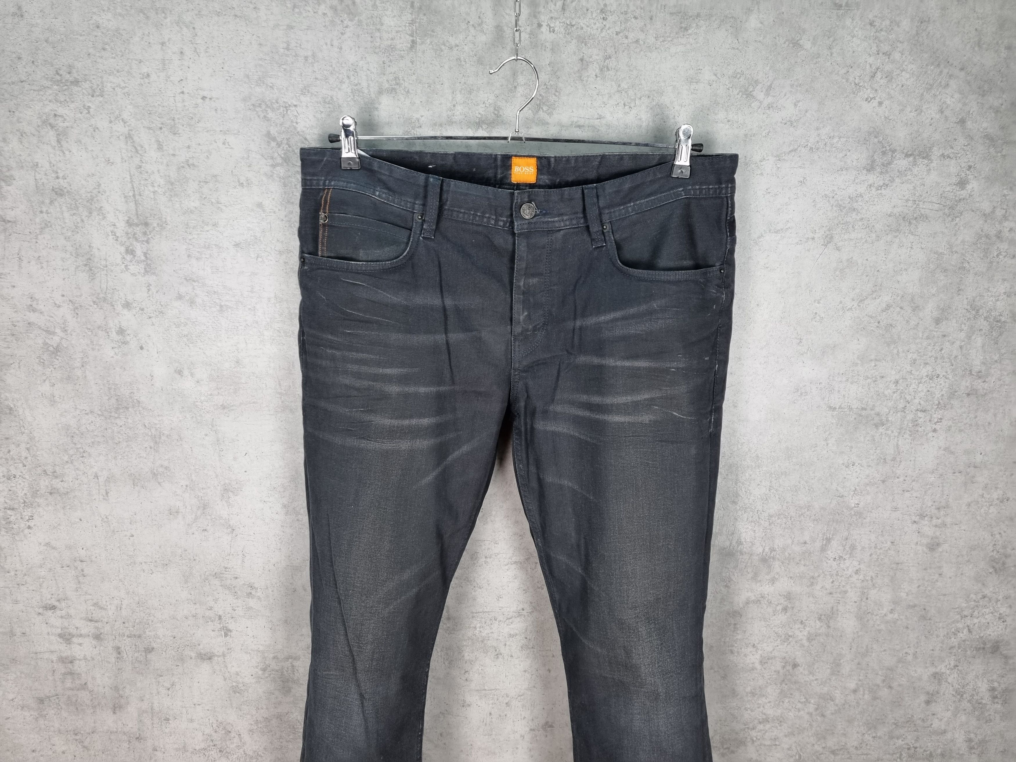 Hugo Boss Waxed Boss Orange 63 Denim Slim Fit Jeans Size US 36 / EU 52 - 3 Thumbnail