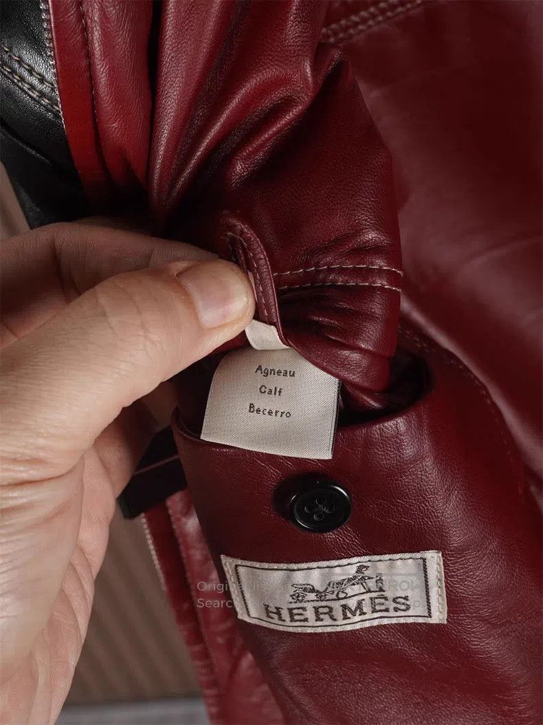 Hermes Hermes Men's Autumn/Winter Leather Jacket Size US S / EU 44-46 / 1 - 9 Thumbnail