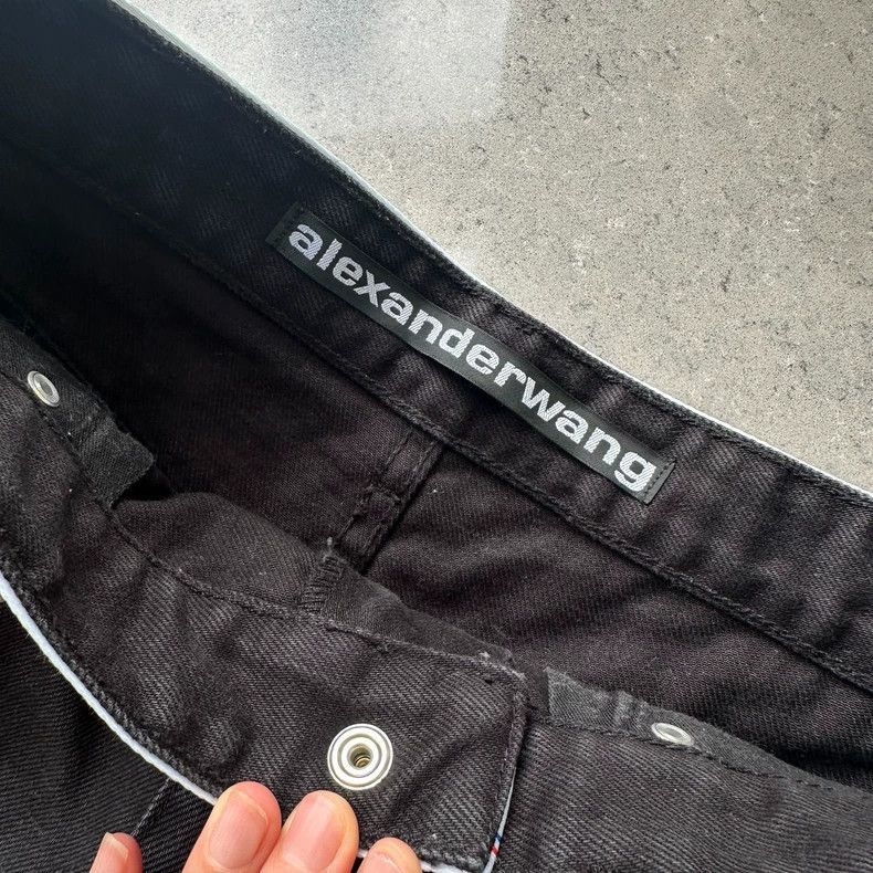 Alexander Wang Alexander Wang Black Denim Shorts- Size 27" / US 4 / IT 40 - 4 Thumbnail