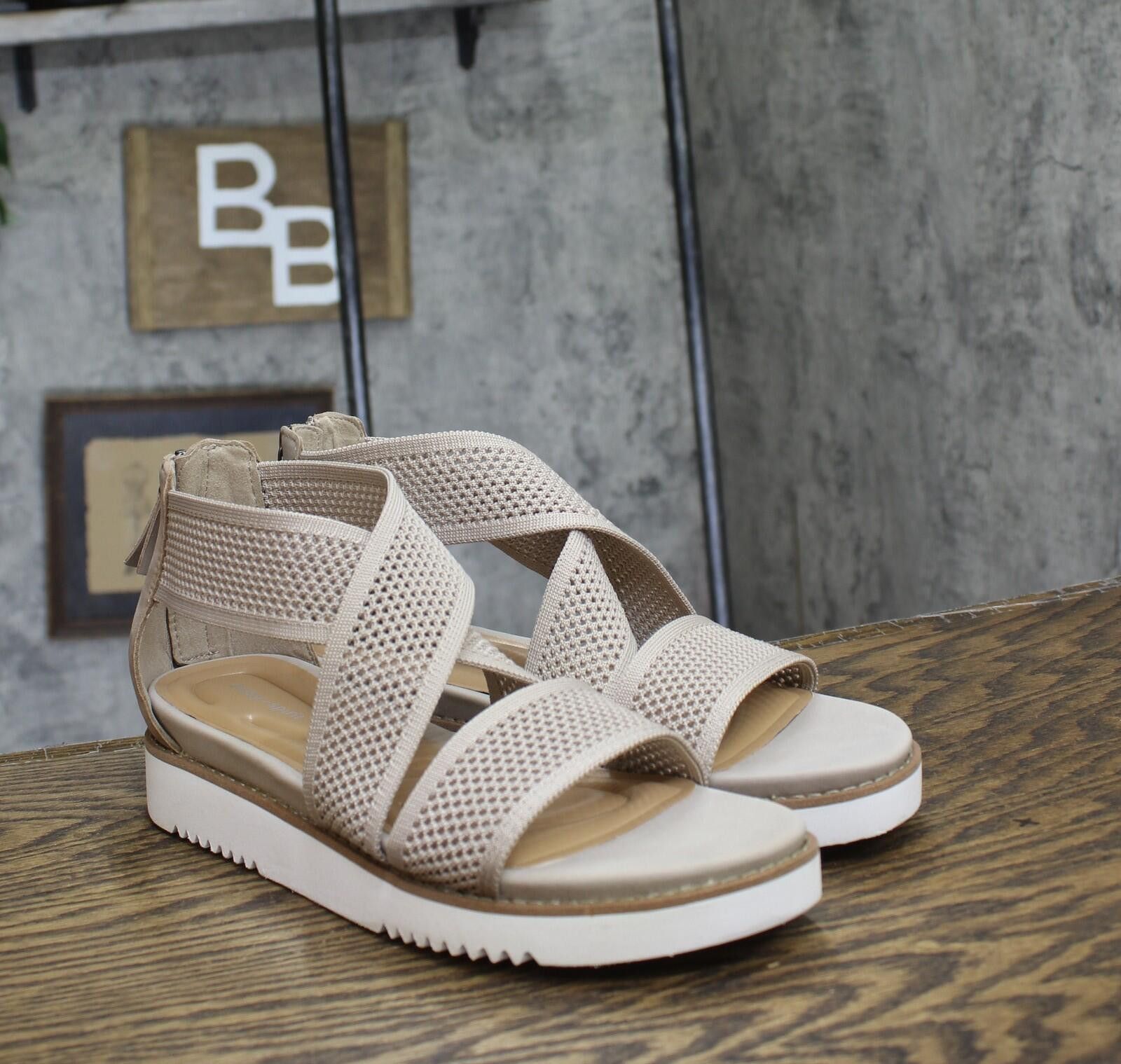 Other Nwt Easy Spirit Knit Flat Sandals Sewander2 Taupe Brown 10m Size US 10 / IT 40 - 1 Thumbnail