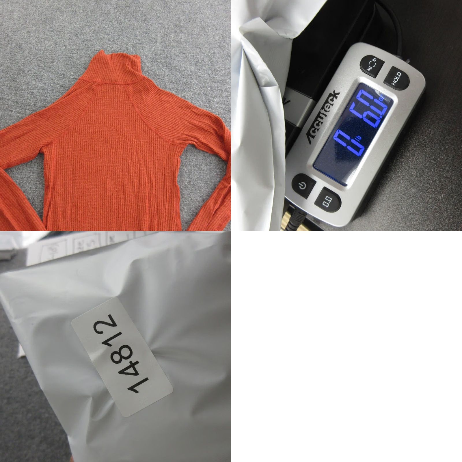 Free People Free People Bodysuit Womens Small Orange Ribbed Turtleneck Long Sleeve Stretch Size S / US 4 / IT 40 - 9 Thumbnail