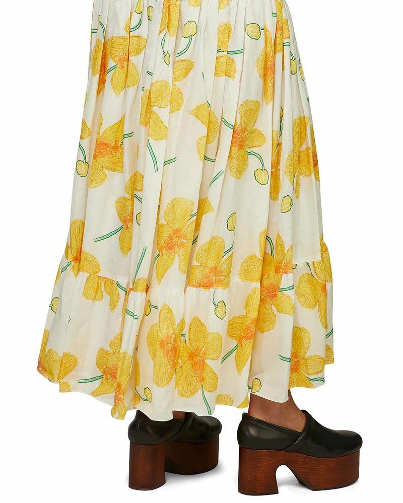 Marni o1y1125 Maxi Skirt in Multicolor Size 28" / US 6 / IT 42 - 3 Thumbnail