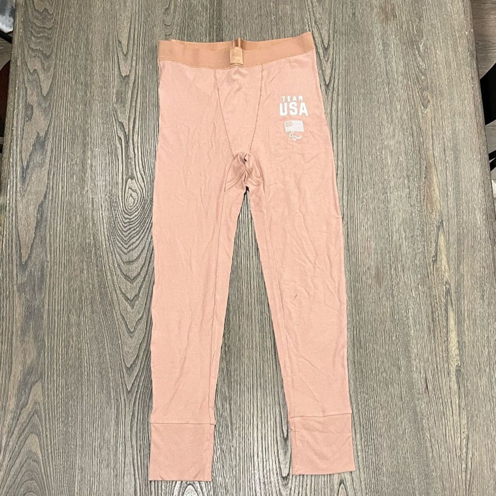 SKIMS NWT Skims Paralympics 2022 USA Capsule Leggings Sienna Sz L Size 31" - 1 Thumbnail
