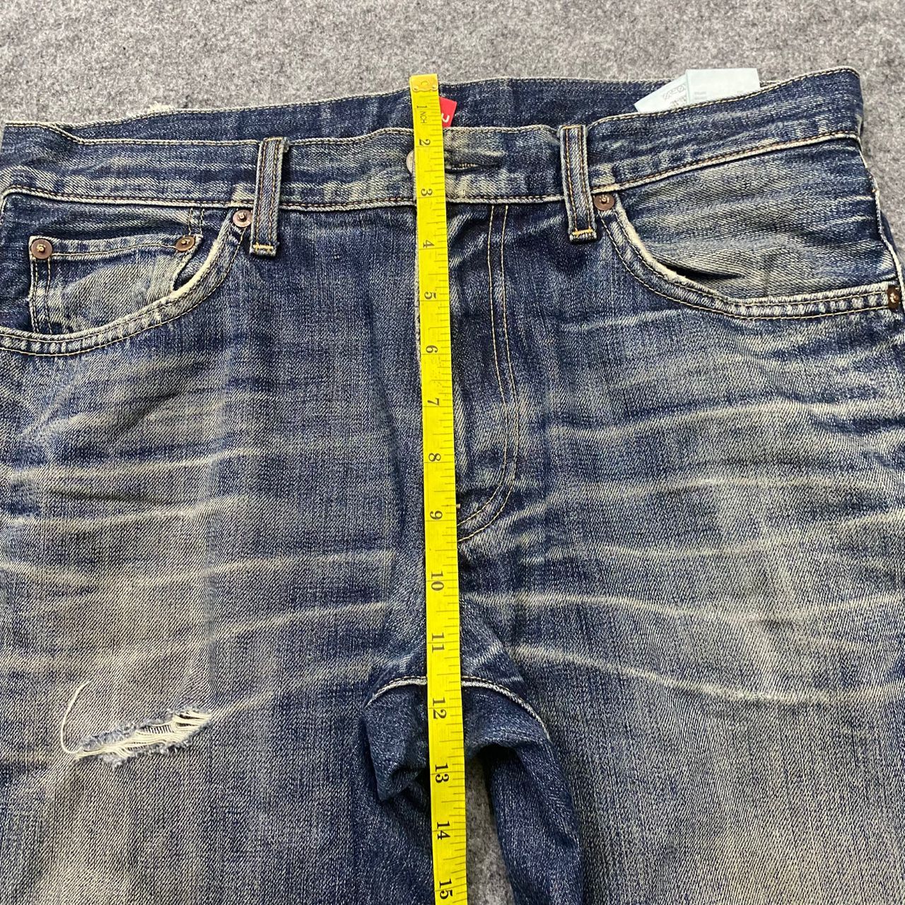 Japanese Brand 💥Best Offer💥Vintage Uniqlo Jeans Distressed Denim Size US 33 - 4 Thumbnail