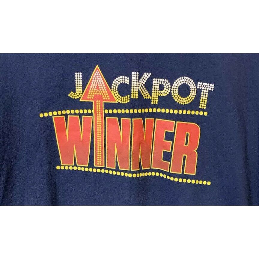 Gildan Isle of Capri Casino Navy T-Shirt Jackpot Winner Size 2XL BL Size US XXL / EU 58 / 5 - 2 Thumbnail