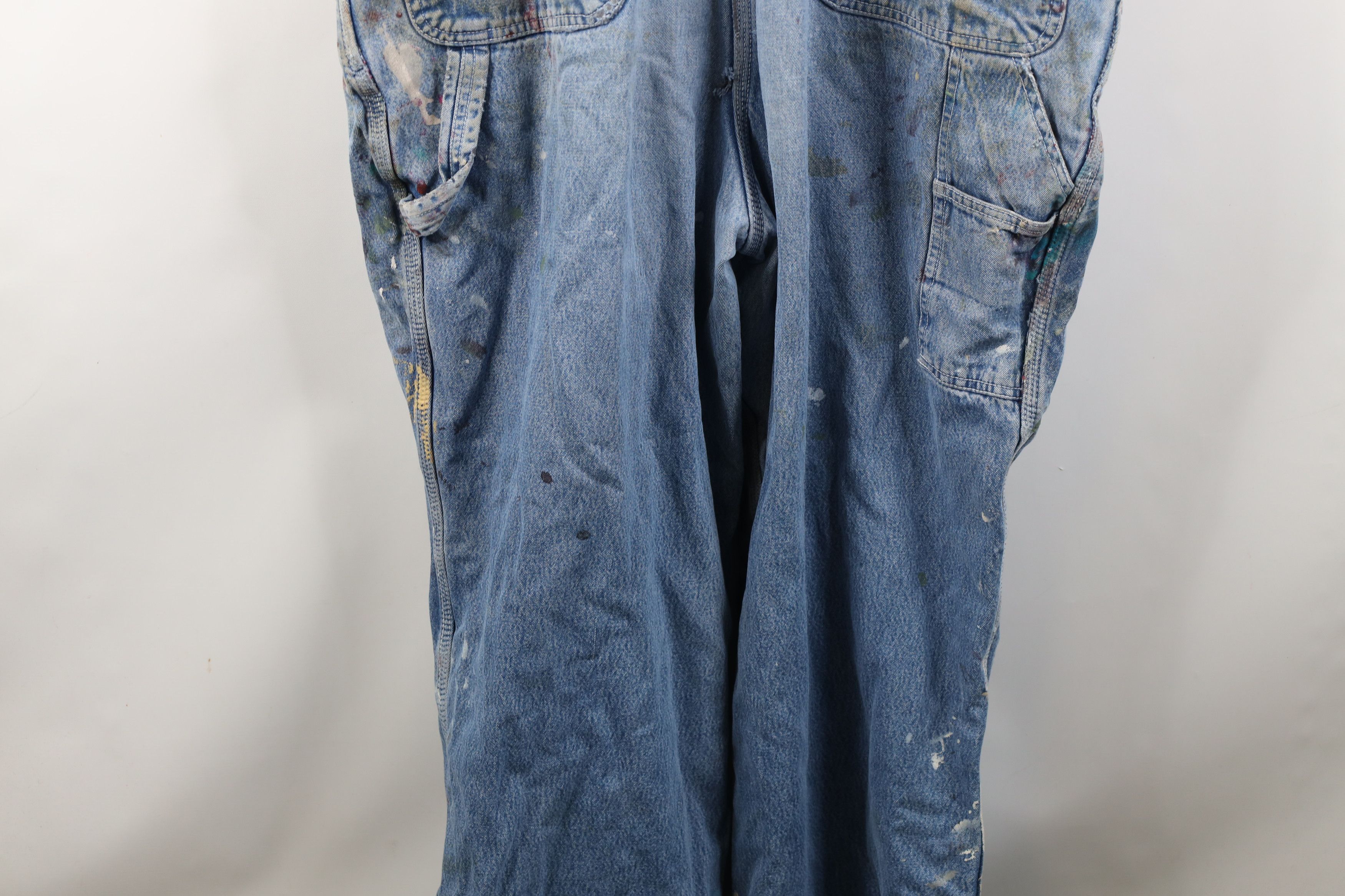 Vintage Vintage 90s Streetwear Thrashed Flannel Lined Overalls Size US 40 / EU 56 - 18 Thumbnail