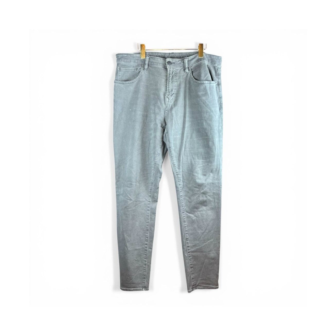 American Eagle Outfitters American Eagle Airflex Straight Leg Gray Jeans 36x34 Denim Size US 36 / EU 52 - 1 Thumbnail