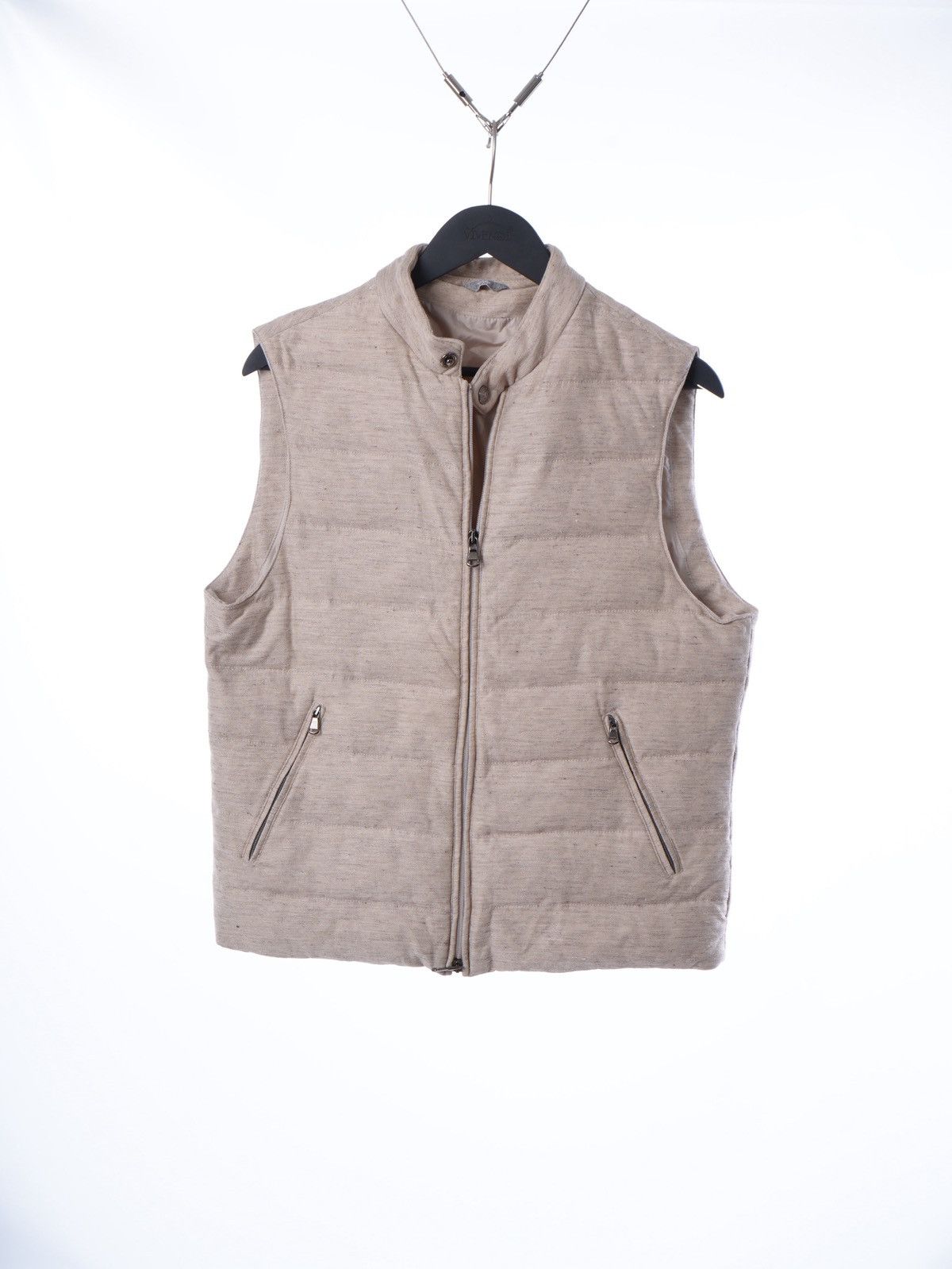 Other Fradi Down Vest Cotton/Linen sleeveless sz 50 Size US M / EU 48-50 / 2 - 1 Thumbnail