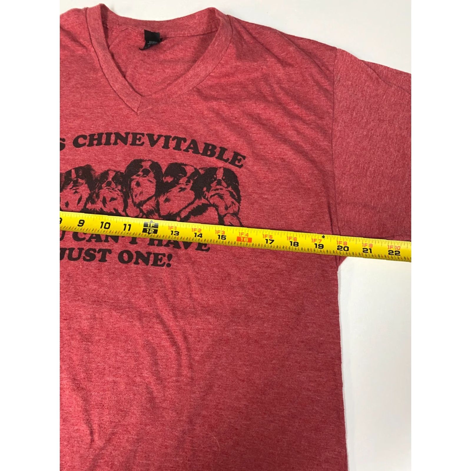 Tultex Dogs Mens T-Shirt L Red Tultex Hanes Beefy-T Chipotle Logo Cotton Size US L / EU 52-54 / 3 - 4 Thumbnail