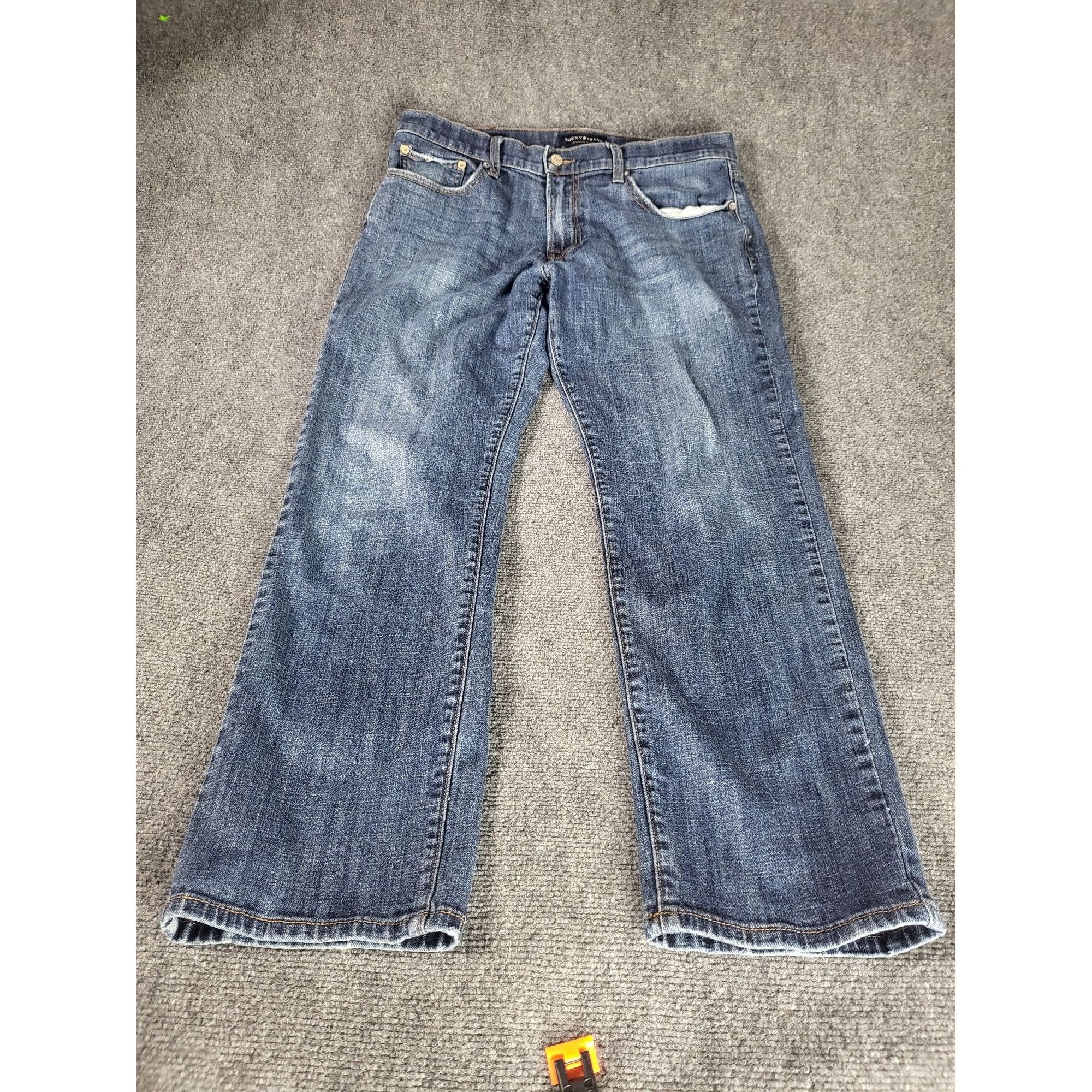 Lucky Brand Lucky Brand 221 Straight Jeans Men Sz 34/30 Blue Denim Durab Size US 34 / EU 50 - 1 Thumbnail