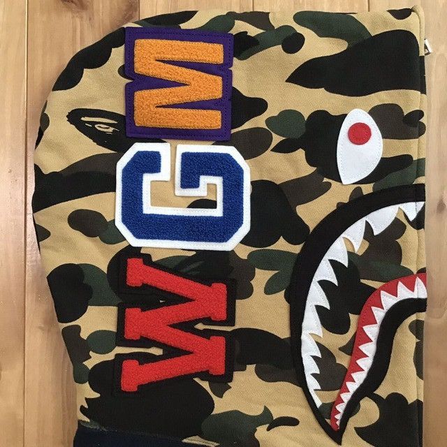 Bape BAPE logo shark full zip hoodie a bathing ape BAPE camo Size US M / EU 48-50 / 2 - 5 Thumbnail
