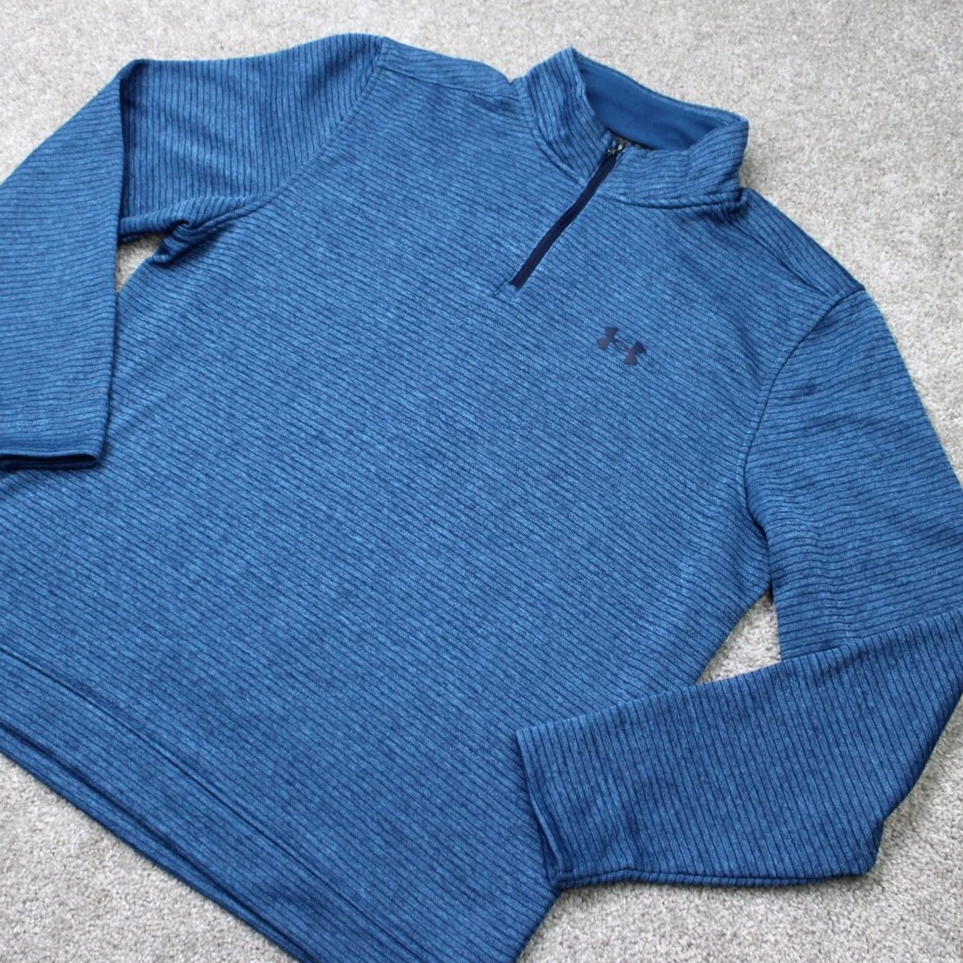 Under Armour Under Armour Golf Sweatshirt Mens Large Blue UA Storm 1/4 Zip L/S Pullover Storm Rugged Comfort Regular Fit Fleece Sweatshirt Size US L / EU 52-54 / 3 - 2 Thumbnail