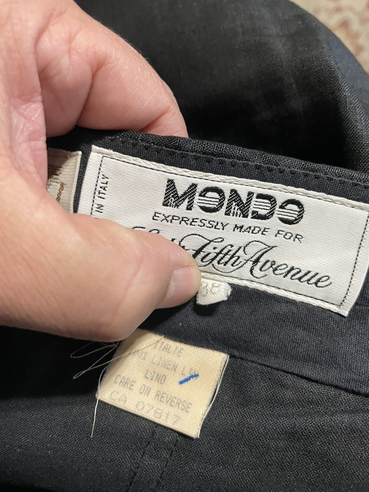 Saks Fifth Avenue Mondo Linen Pleated pants Size US 38 / EU 54 - 8 Thumbnail
