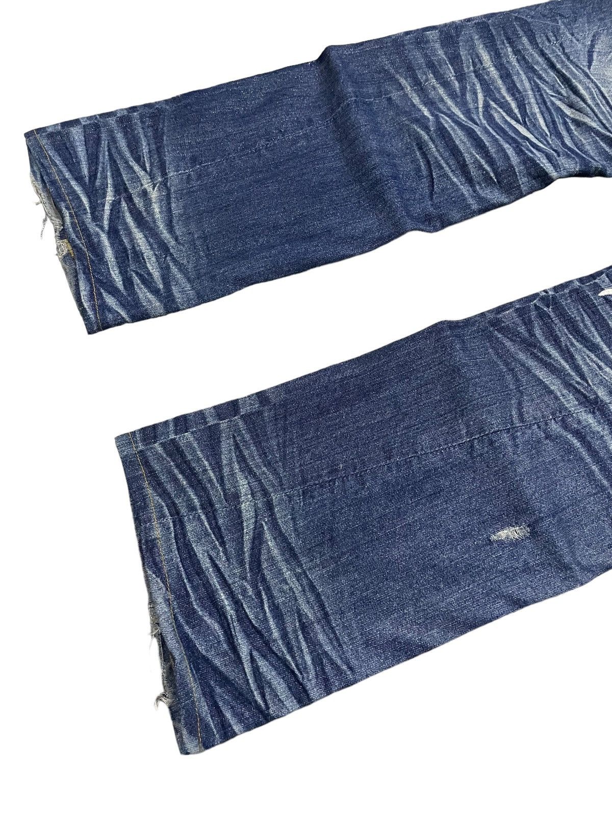 HIDEAWAYS × Hysteric Glamour Hideaway Nicole Muddy Wash Heavy Whiskers Flared Jeans Size US 30 / EU 46 - 6 Thumbnail