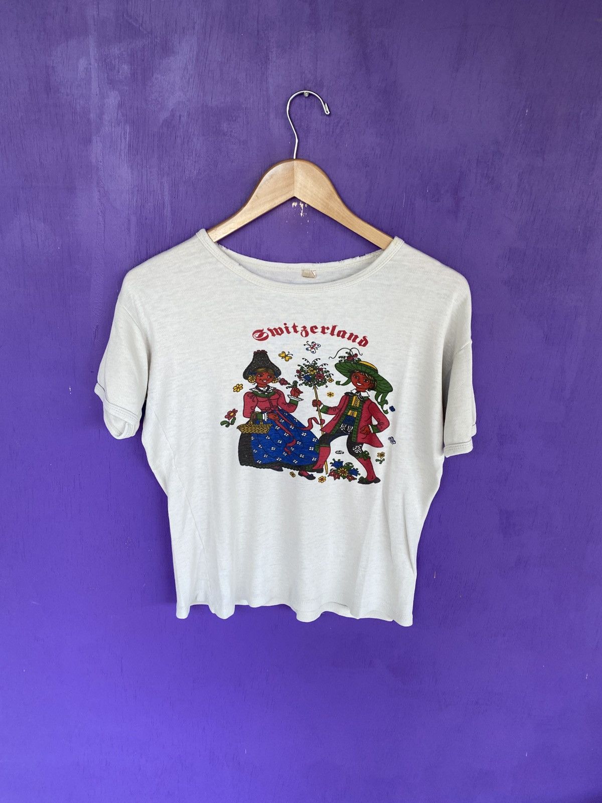 Other Vintage 70s Switzerland destination baby tee Size M / US 6-8 / IT 42-44 - 1 Thumbnail
