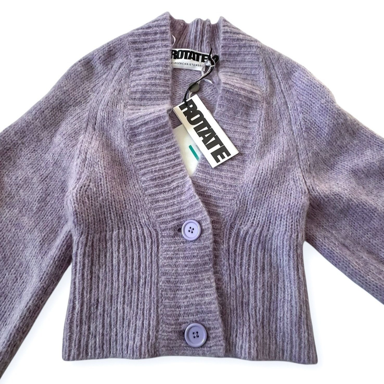 ROTATE ROTATE BIRGER CHRISTENSEN Rosemary Wool Cardigan With Button Size XS / US 0-2 / IT 36-38 - 8 Thumbnail