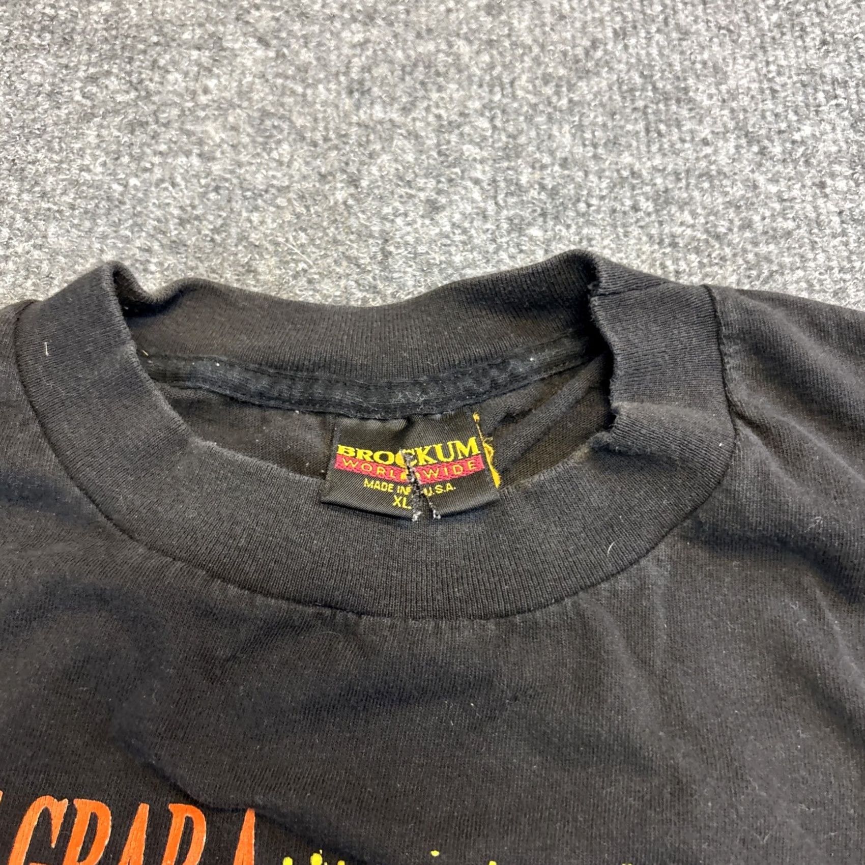Vintage VINTAGE Brockum Miller Glow Shirt Men’s XL Black Let’s Grab A Bite Mens XL Short Sleeve T-Shirt Size US XL / EU 56 / 4 - 7 Thumbnail