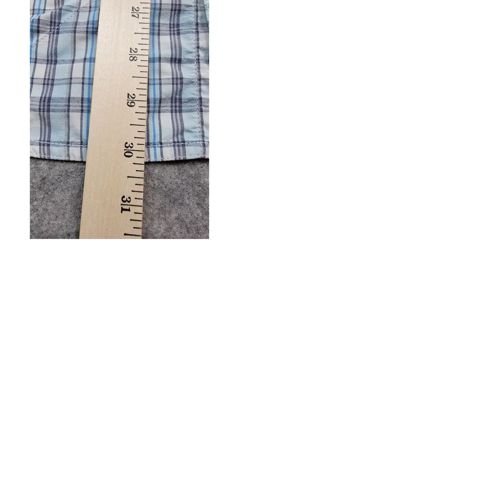 Vintage Duluth Alaskan Hardgear Shirt Mens XL Standard Fit Blue Plaid Button Down Nylon Polyester Lightweight Breathable Pockets Casual Travel Size US XL / EU 56 / 4 - 10 Thumbnail
