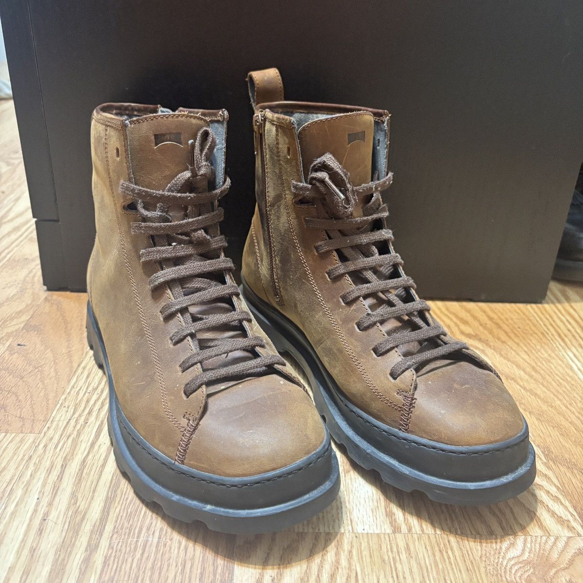 Camper Brown leather Camper boot, Brutus Size US 9 / EU 42 - 1 Thumbnail