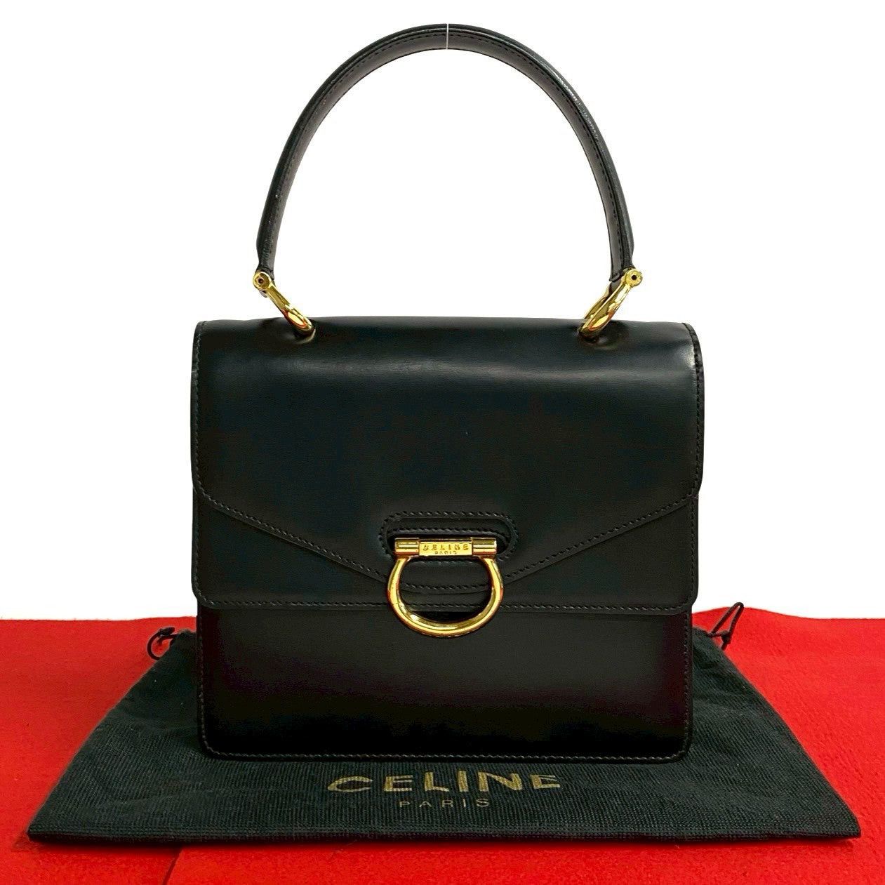 Celine Celine Handbag Black Leather Size ONE SIZE - 1 Thumbnail