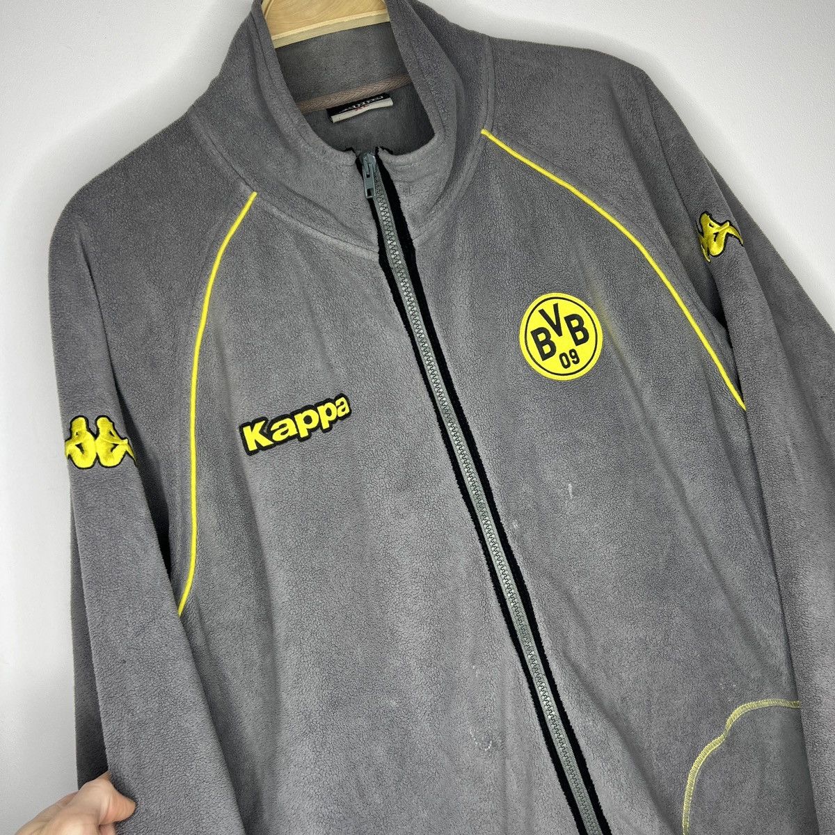 Kappa Vintage Kappa Borussia Dortmund fleece zip Jacket Sweatshirt Size US XL / EU 56 / 4 - 6 Thumbnail