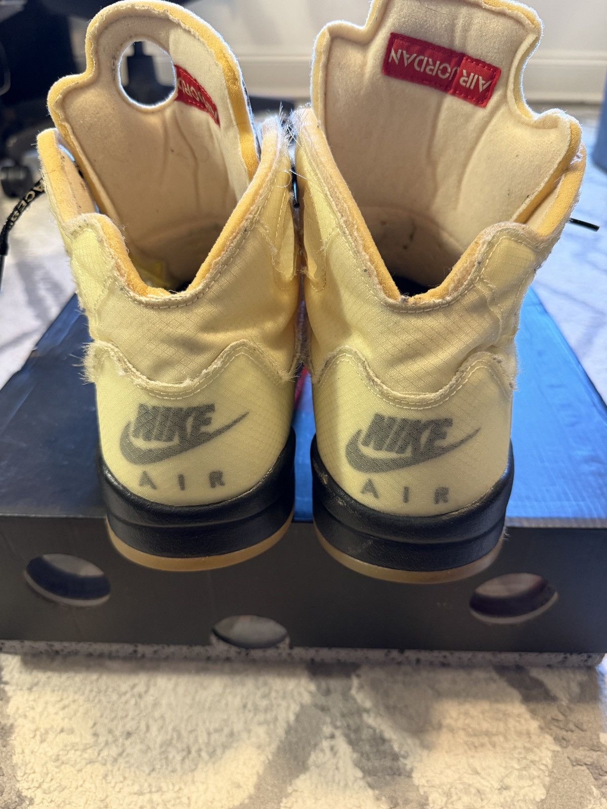 Jordan Brand × Off-White Off white Jordan 5 sail Size US 11 / EU 44 - 6 Thumbnail