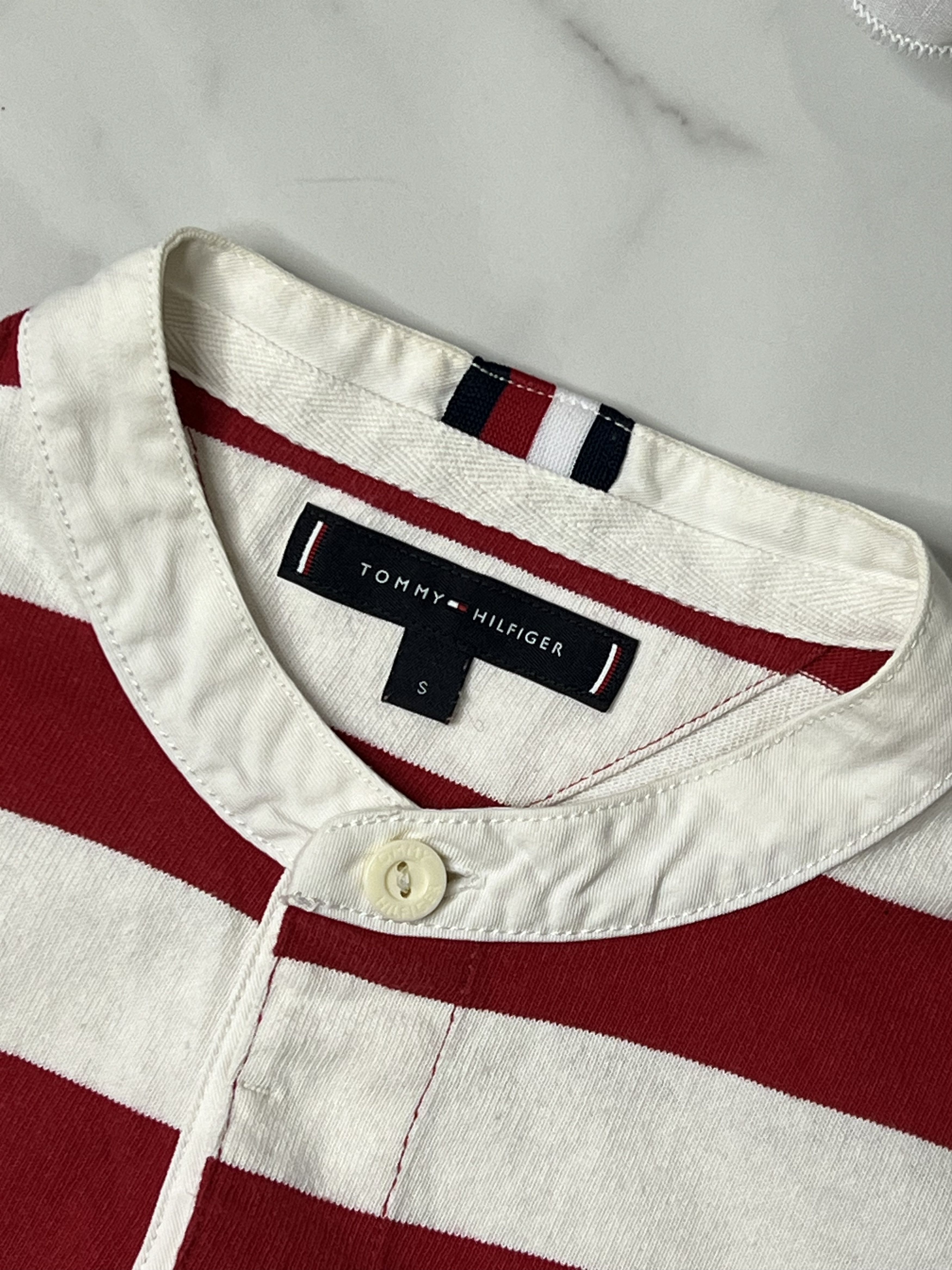 Tommy Hilfiger × Vintage Vintage Tommy Hilfiger stripped rugby longsleeve men’s Size US S / EU 44-46 / 1 - 5 Thumbnail