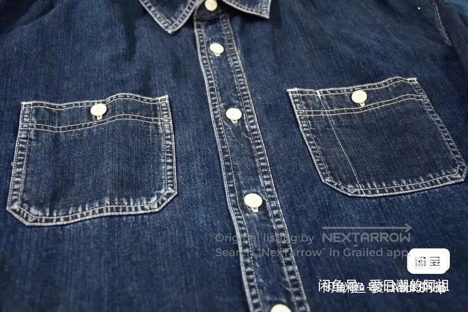 Visvim Visvim 20SS Damaged Denim Lumber Shirt. Size US L / EU 52-54 / 3 - 2 Thumbnail