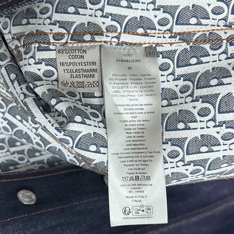 Dior Dior Leather brand denim jacket inside 2502-Nextarrow Size US M / EU 48-50 / 2 - 6 Thumbnail