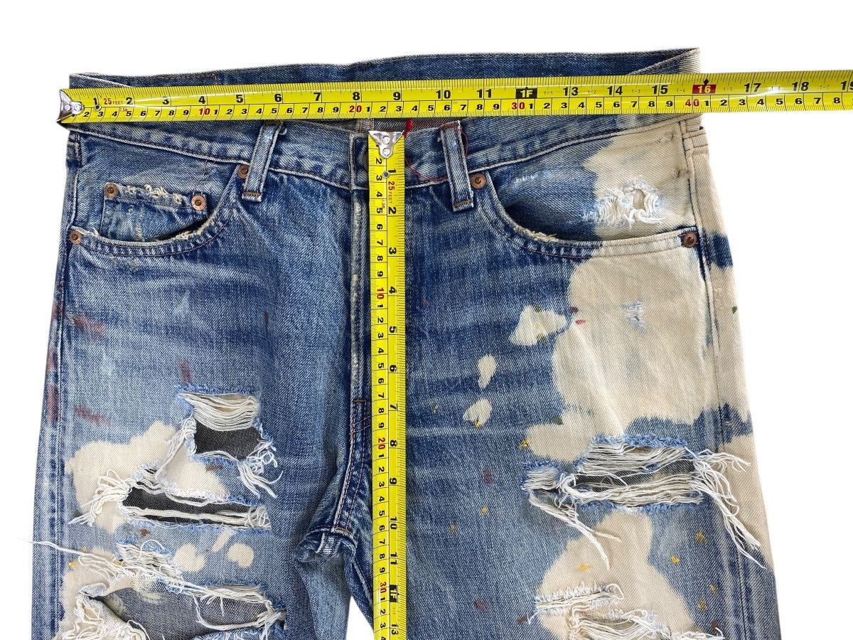 Japanese Brand Japanese Brand Heavy Ripped Artistic Bleach Wash Jeans Size US 32 / EU 48 - 8 Thumbnail