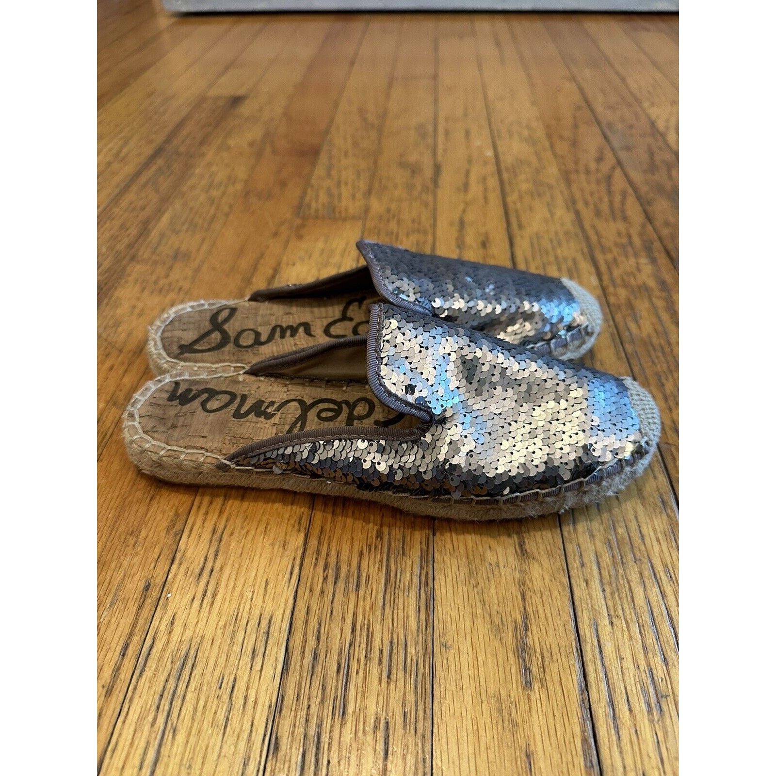 Sam Edelman Sam Edelman Mule Kerry Size 7.5 Women’s Pewter Sequins Size US 7.5 / IT 37.5 - 2 Thumbnail