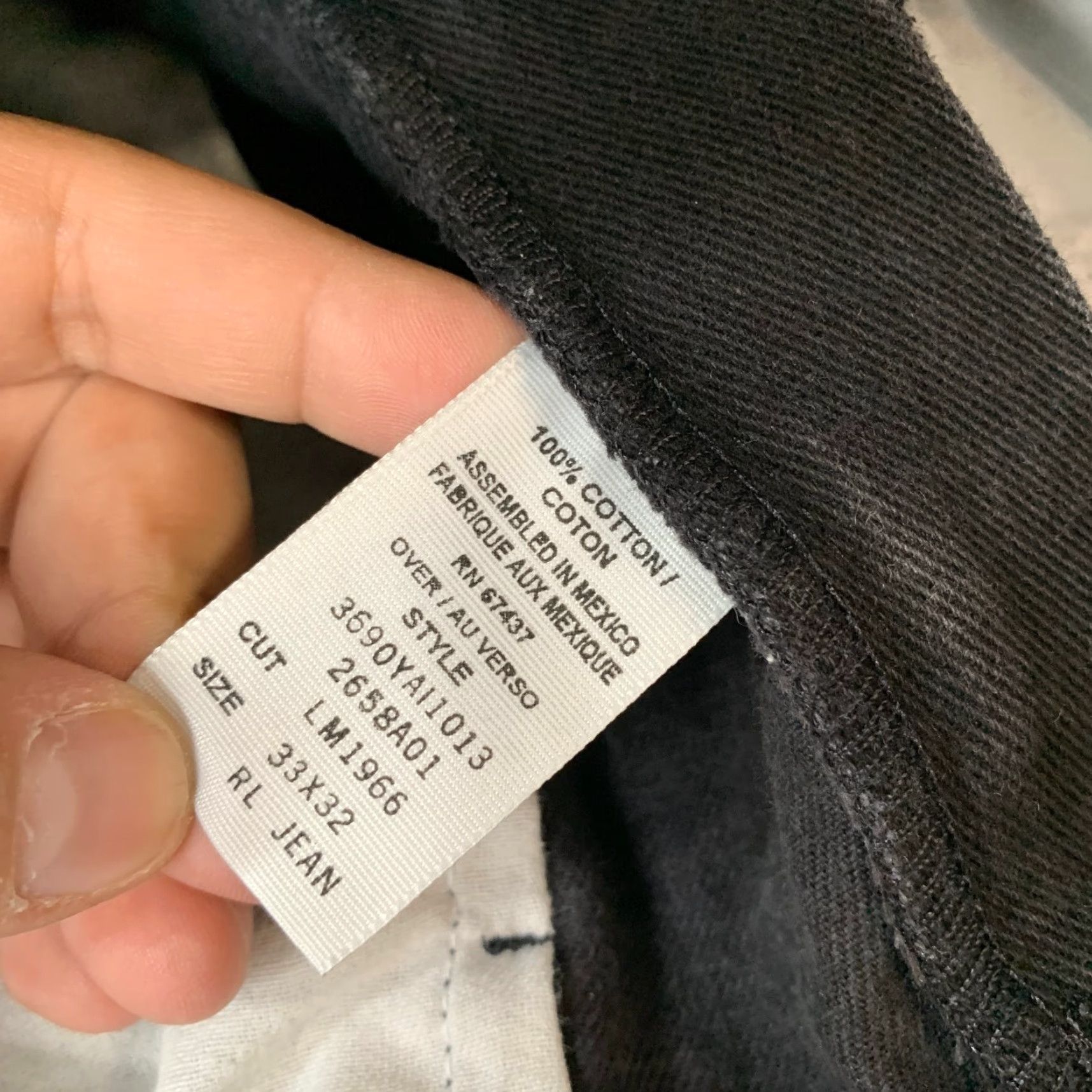 Polo Ralph Lauren VINTAGE Polo Ralph Lauren Denim Jeans Mens 33x32 Black Embroidered Flag Jean Co Size US XS / EU 42 / 0 - 4 Thumbnail