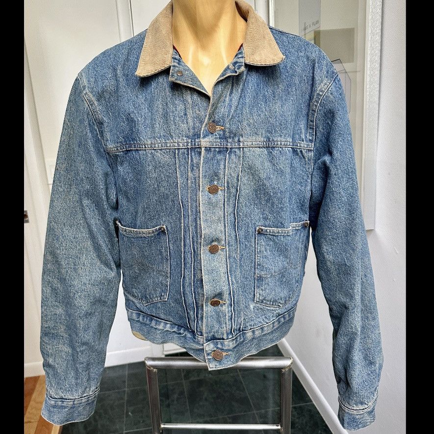 Polo Ralph Lauren VINTAGE POLO WESTERN RALPH LAUREN DENIM JACKET WOOL LINING Size US L / EU 52-54 / 3 - 1 Thumbnail