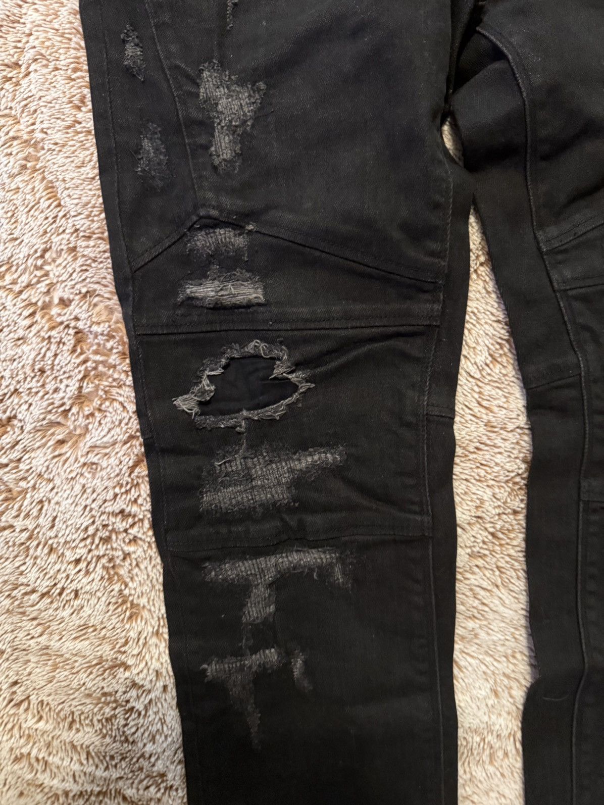 Just Cavalli Black distressed JustCavalli Jeans Size US 29 - 7 Thumbnail