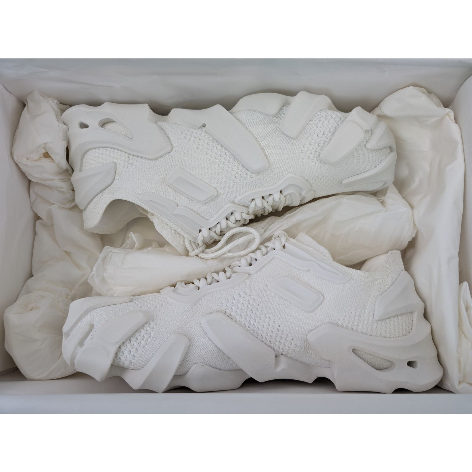 Bottega Veneta o1rshd1 Flex Low Top Sneakers in Optic White Size US 9 / EU 42 - 22 Thumbnail