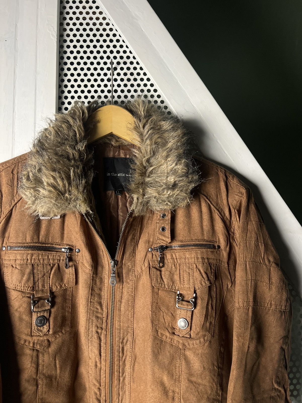 Japanese Brand In The Attic Biker Jacket Fur Collar Iswn Lgb Vkei Style Size US M / EU 48-50 / 2 - 3 Thumbnail