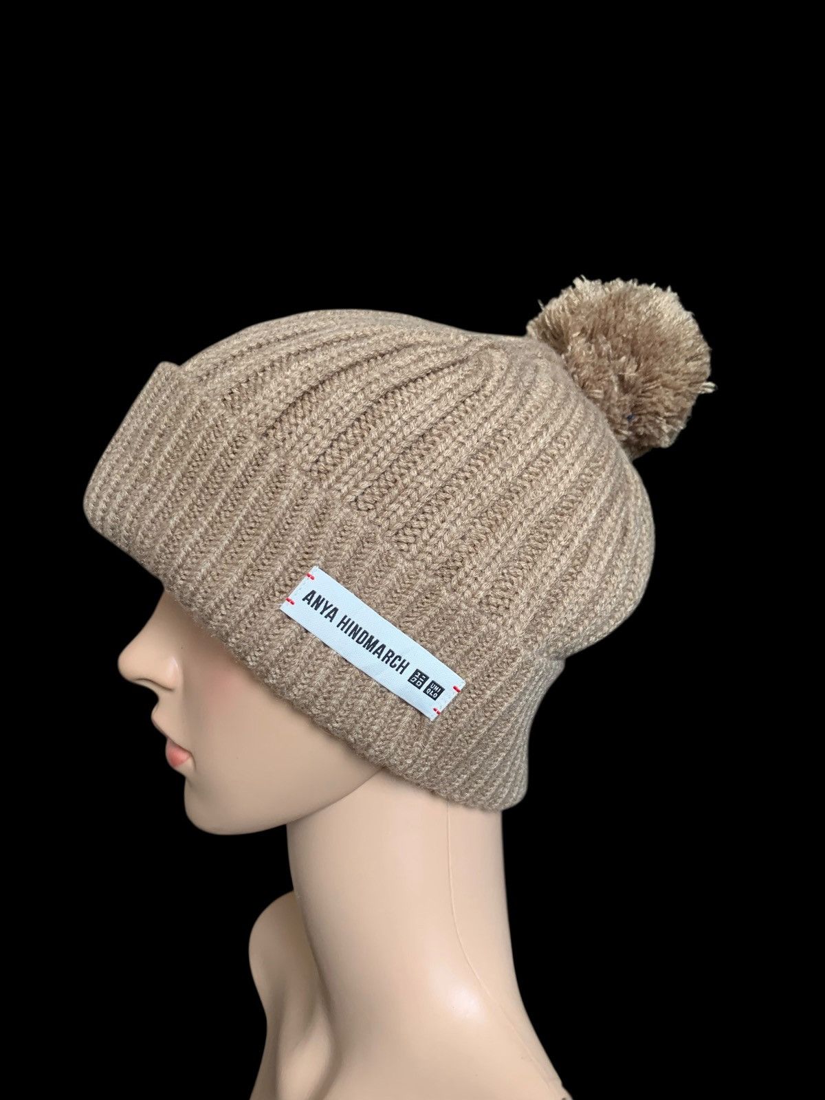 Japanese Brand × Uniqlo Anya HindMarch Uniqlo Knitted Hat By Japanese Brand 🇯🇵 Size ONE SIZE - 2 Thumbnail