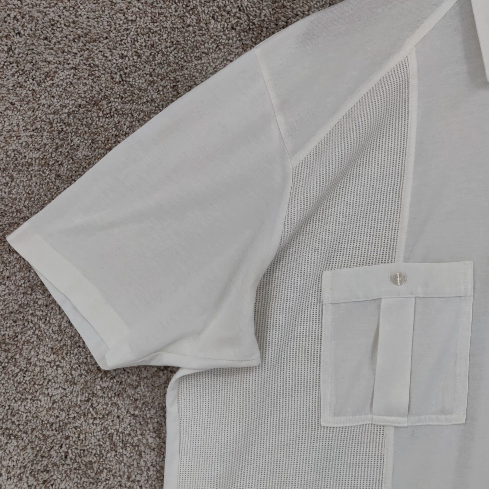 Vintage VINTAGE Alan Stuart Pullover Shirt Mens XL Textured Pocket Short Sleeve USA 80s Size US XL / EU 56 / 4 - 3 Thumbnail