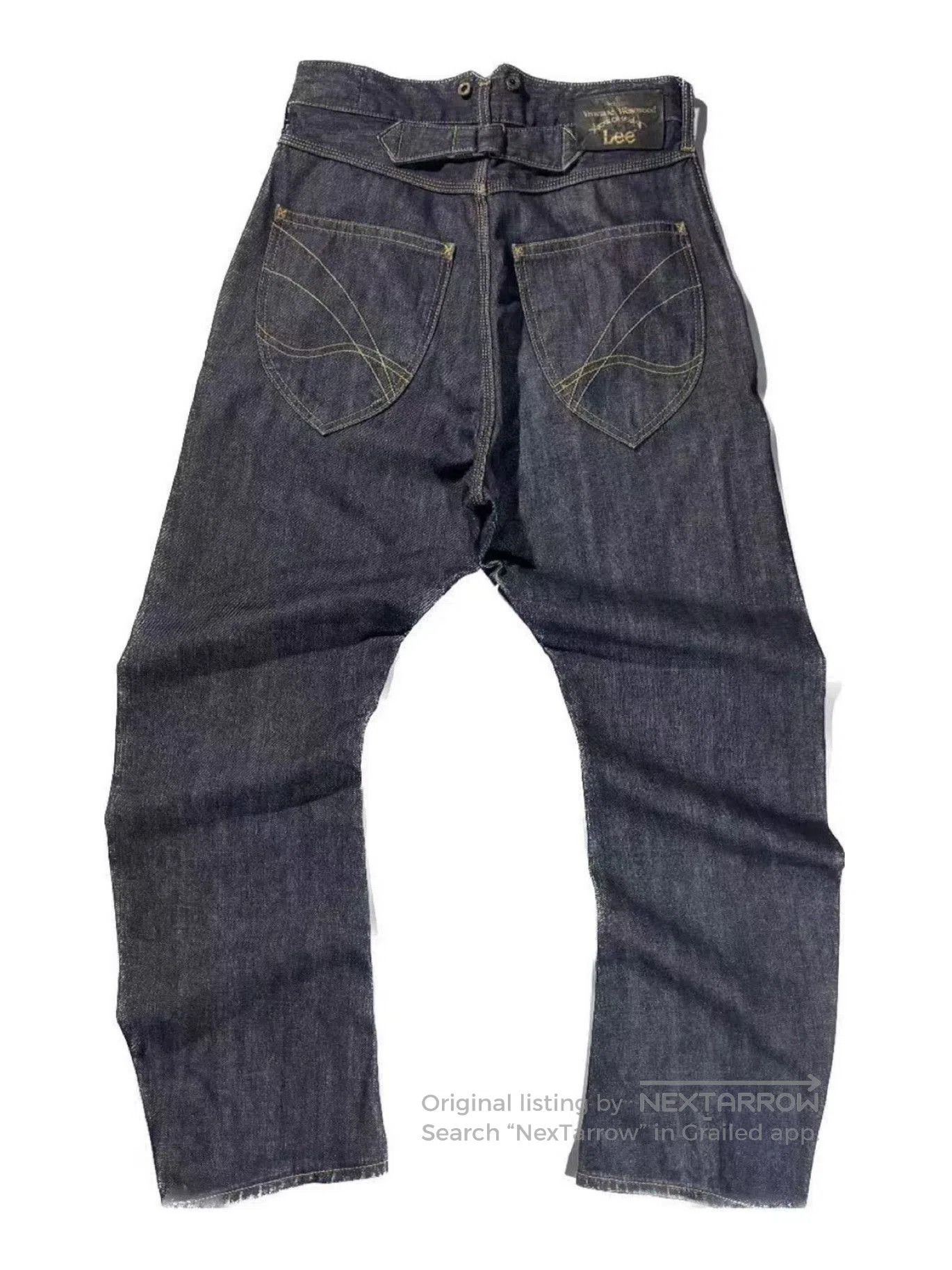 Vivienne Westwood Vivienne Westwood x Lee Curved Raw Denim Jeans. Size US 29 - 1 Thumbnail