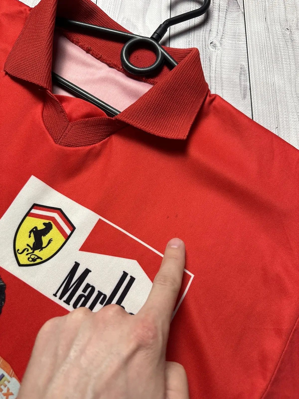 Ferrari Vintage Ferrari racing polo jersey Schumacher print jersey Size US S / EU 44-46 / 1 - 6 Thumbnail
