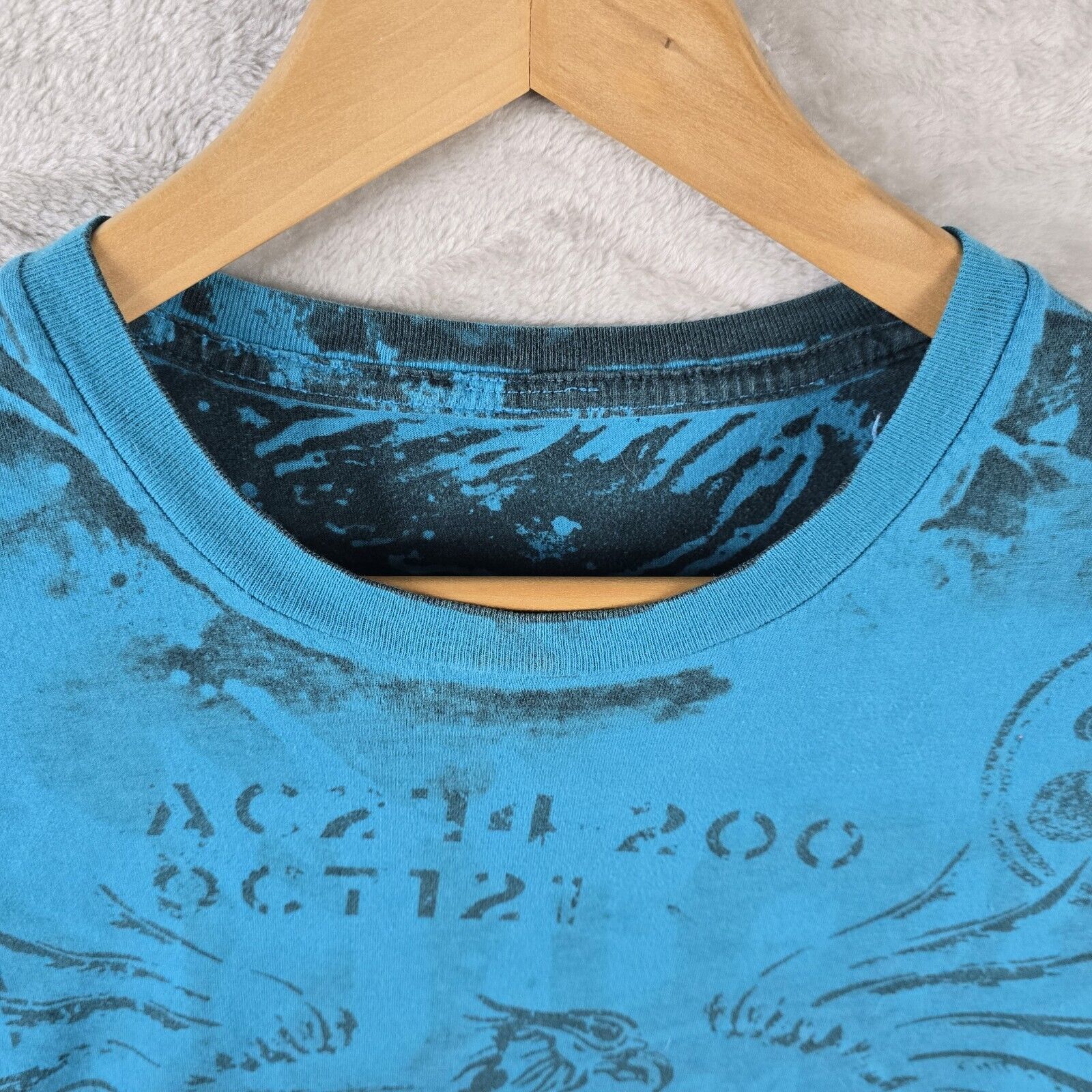 Other Vintage Reversible AOP Cyber Goth Shirt XL Affliction Style Size US XL / EU 56 / 4 - 5 Thumbnail