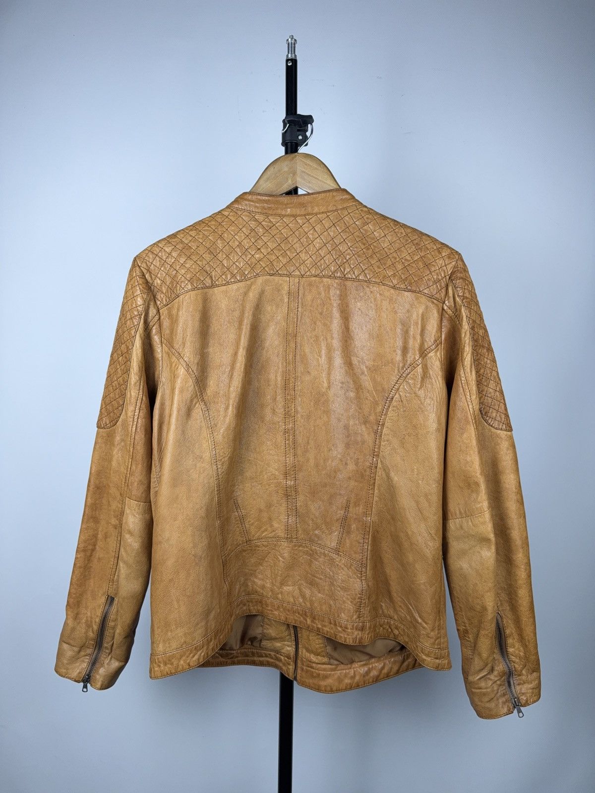 Genuine Leather Archive Y2K Leather Biker Moto Avant Garde Jacket Cafe Racer Size L / US 10 / IT 46 - 8 Thumbnail
