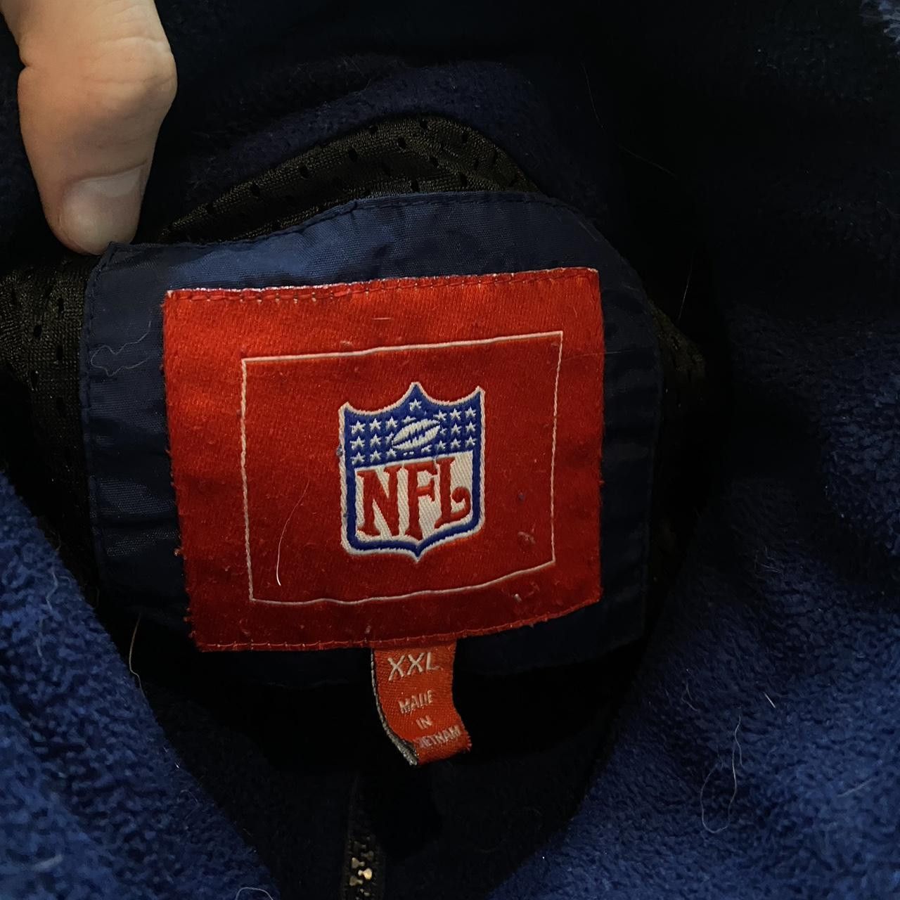 NFL Navy New England Patriots fleece jacket Size US XXL / EU 58 / 5 - 4 Thumbnail