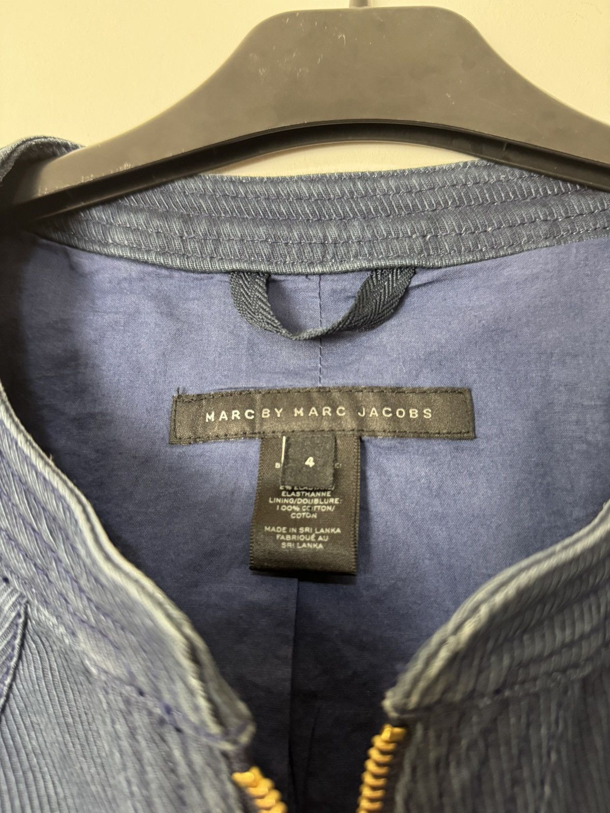 Marc by Marc Jacobs Marc Jacobs Navy Denim rider jacket Luxury Designer Size S / US 4 / IT 40 - 8 Thumbnail