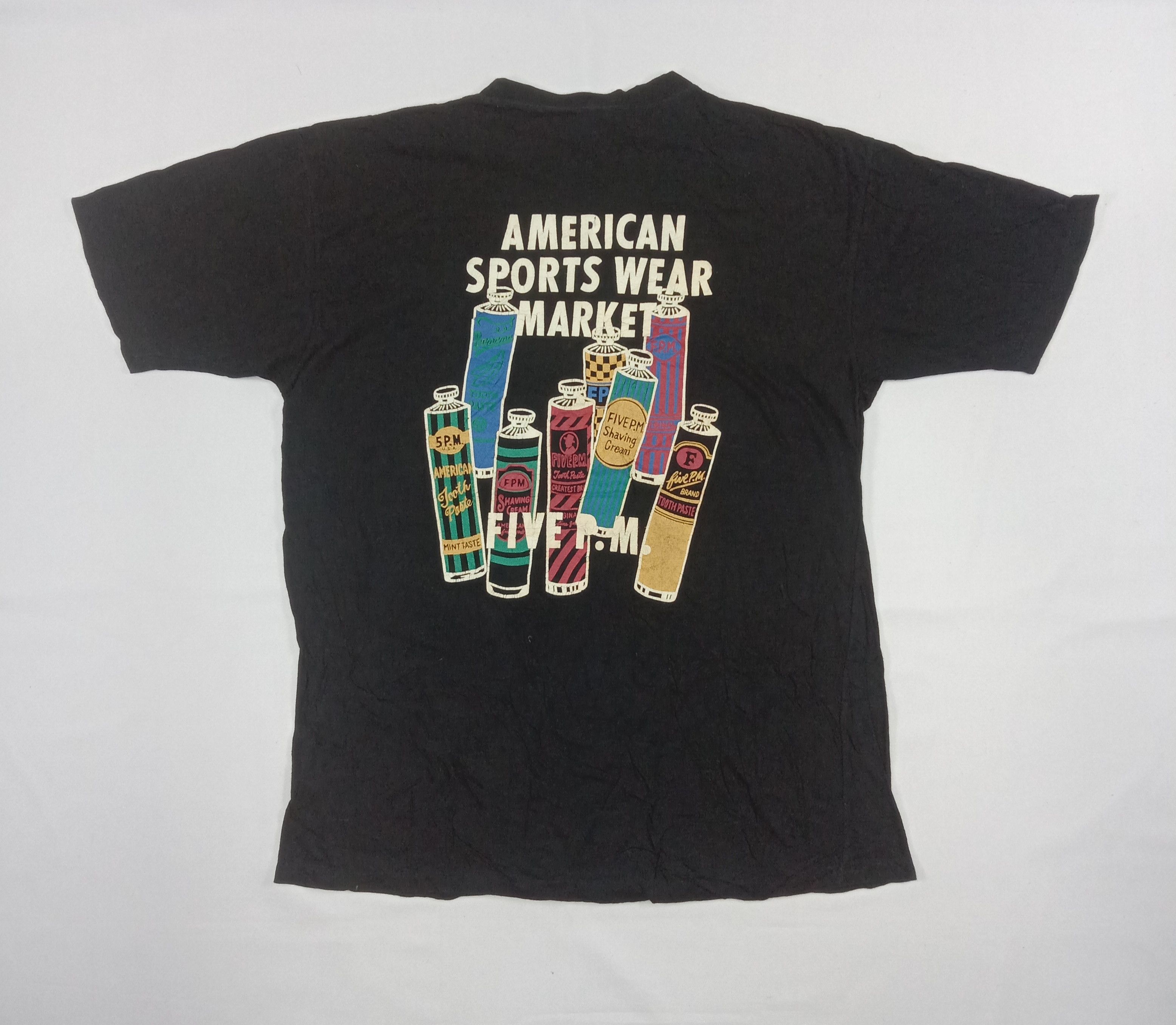 Japanese Brand Vintage Five P.M Tee Shirt Size US L / EU 52-54 / 3 - 1 Thumbnail