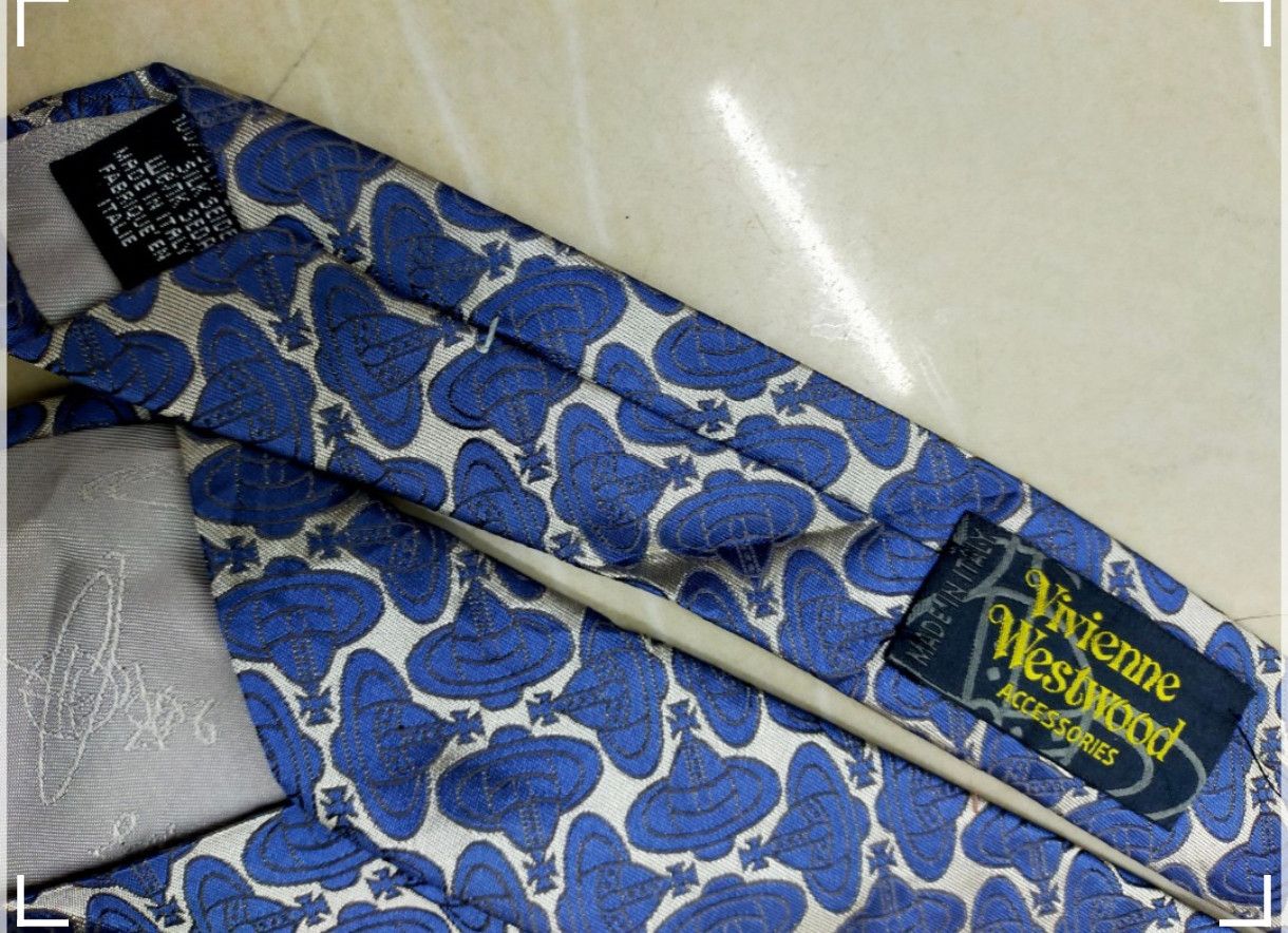 Designer × Vintage × Vivienne Westwood Vivienne Westwood Silk tie overprint Size ONE SIZE - 4 Thumbnail