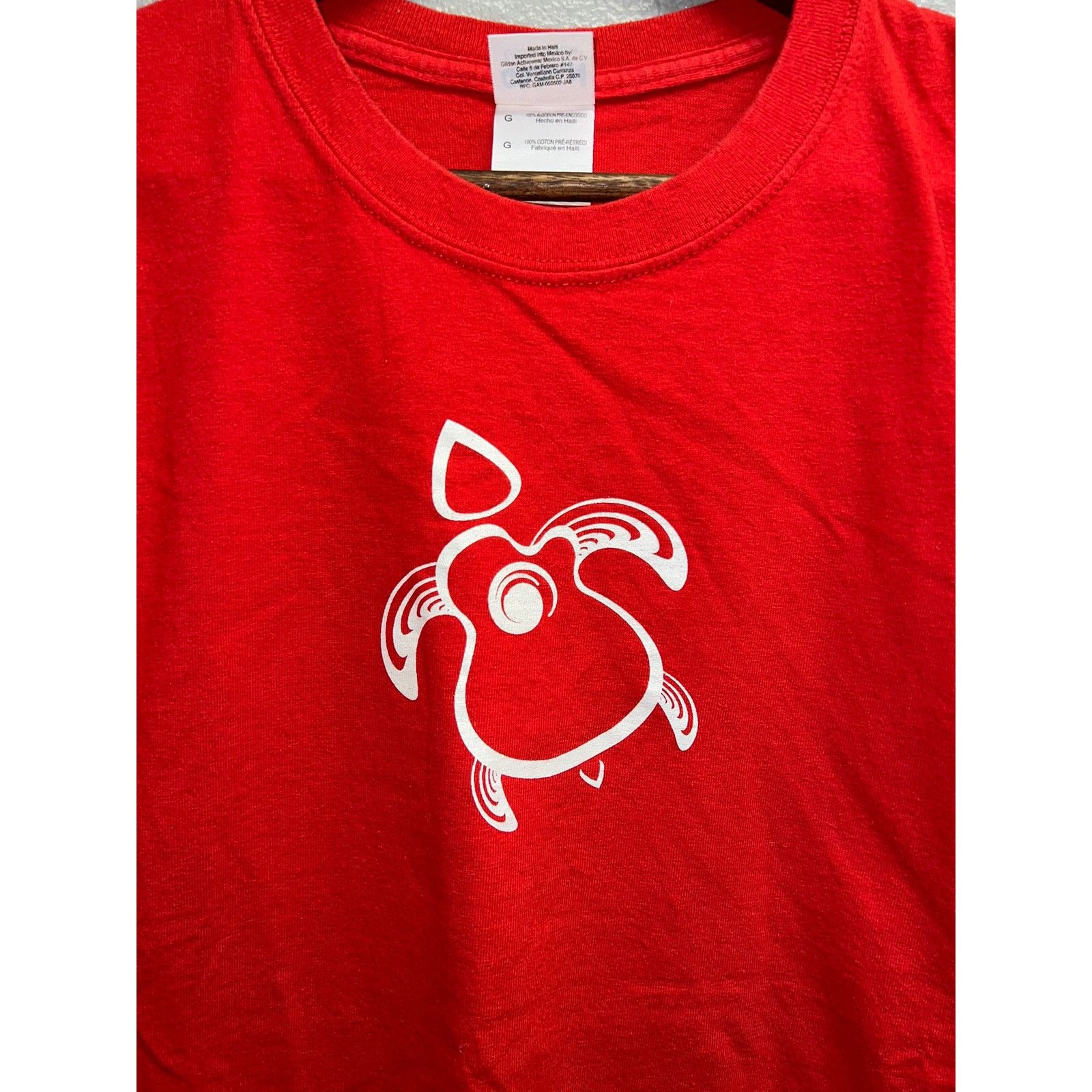 Gildan Red Turtle Music Shirt Graphic Short Sleeve Band Tee Large Size US L / EU 52-54 / 3 - 2 Thumbnail