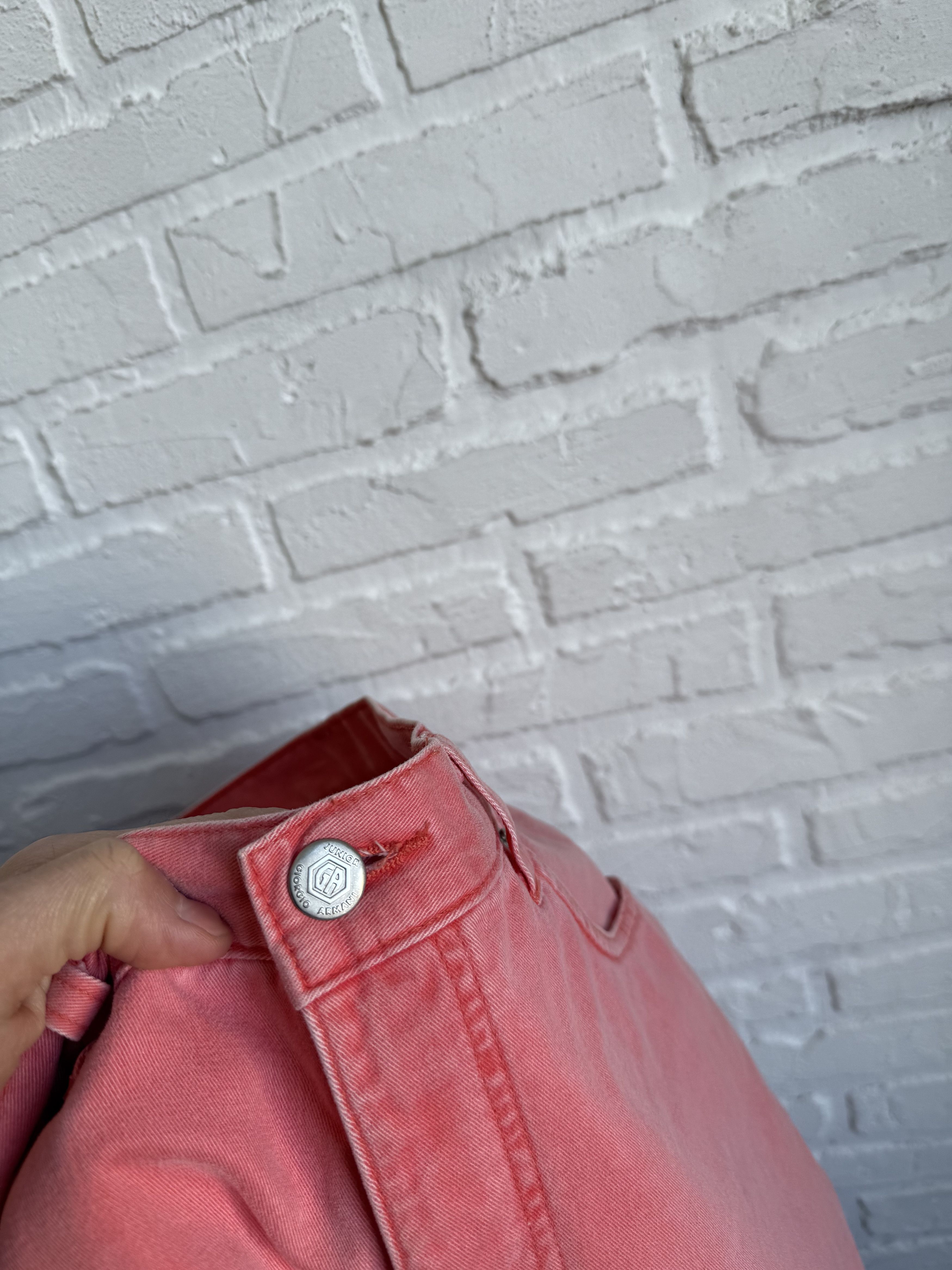 Giorgio Armani Archive 80s Giorgio Armani Junior GA Eagle pink denim jeans Size US 28 / EU 44 - 6 Thumbnail
